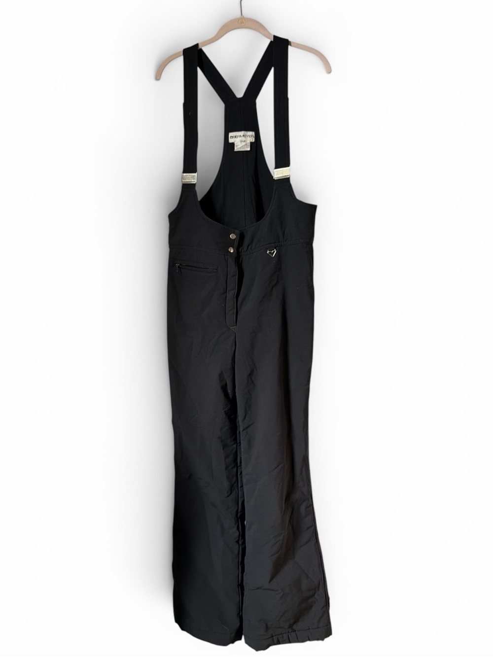 Obermeyer Black Ski Bib Overalls Vintage Size 14 Snowboarding Snowsuit Winter